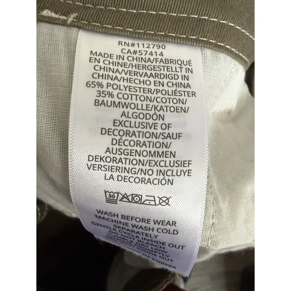 True Religion Mens Baggy SN Cargo Pants Khaki Kalamata 34 700248